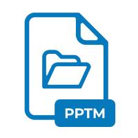 powerpoint presentations are saved with an) .pptm file extension